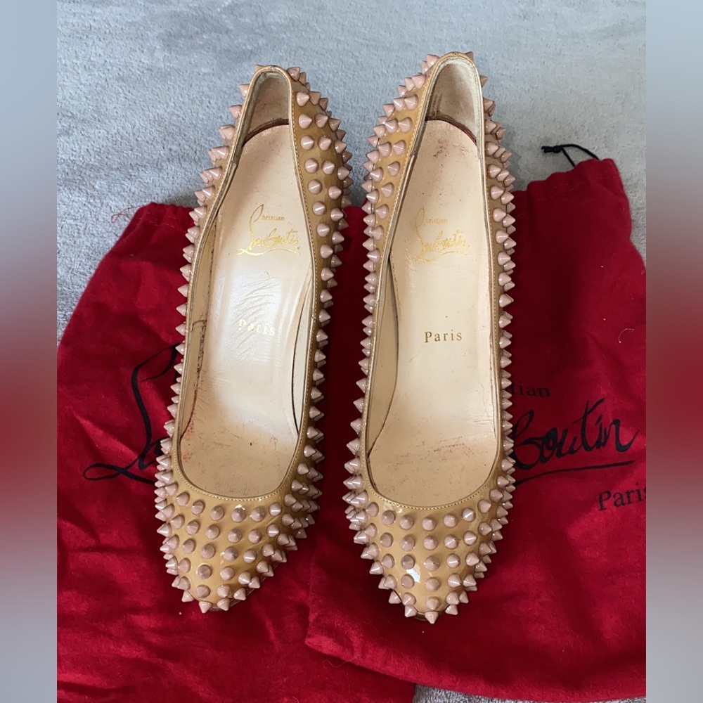Christian Louboutin shoe sparkle